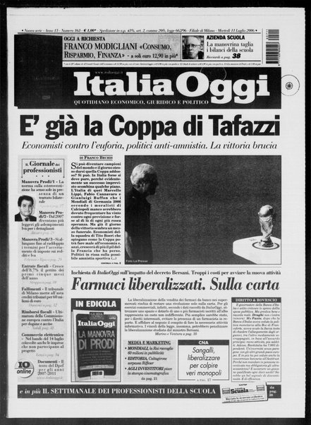 Italia oggi : quotidiano di economia finanza e politica